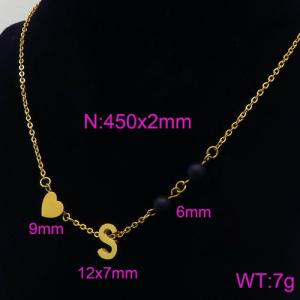 Letter Necklace - KN89715-Z