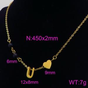 Letter Necklace - KN89717-Z