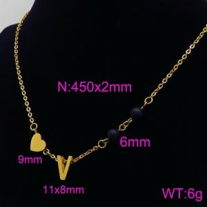 Letter Necklace - KN89718-Z