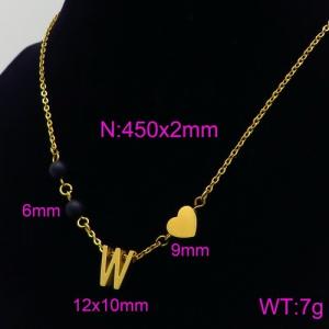 Letter Necklace - KN89719-Z