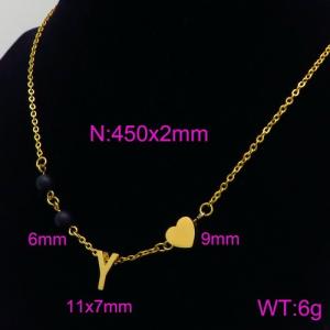 Letter Necklace - KN89721-Z