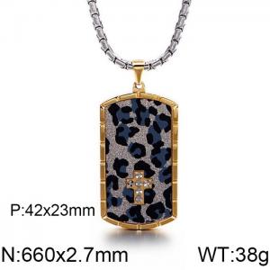 SS Gold-Plating Necklace - KN89758-KPD