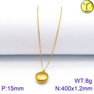 SS Gold-Plating Necklace - KN89783-KFC