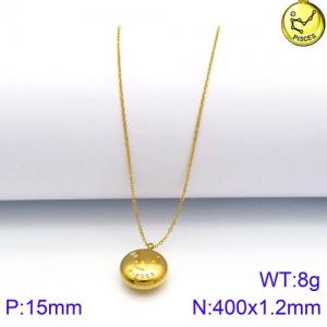 SS Gold-Plating Necklace - KN89788-KFC