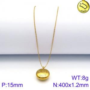 SS Gold-Plating Necklace - KN89789-KFC