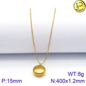 SS Gold-Plating Necklace - KN89790-KFC