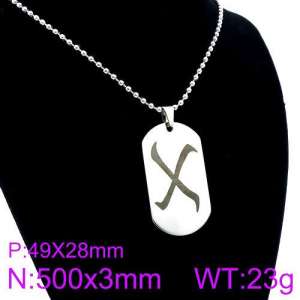 Stainless Steel Necklace - KN89990-Z