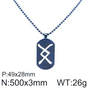 Stainless Steel Black-plating Necklace - KN90020-Z
