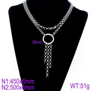 Stainless Steel Necklace - KN90067-Z