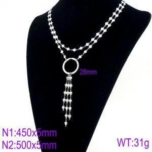 Stainless Steel Necklace - KN90069-Z