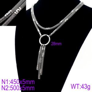 Stainless Steel Necklace - KN90074-Z