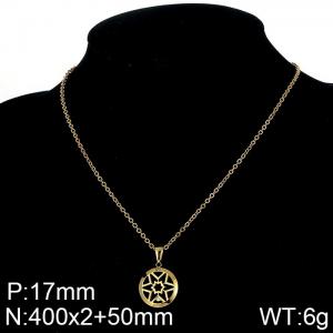 SS Gold-Plating Necklace - KN90112-KPD