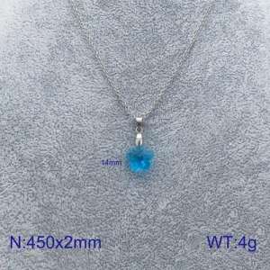 Stainless Steel Stone & Crystal Necklace - KN90169-Z