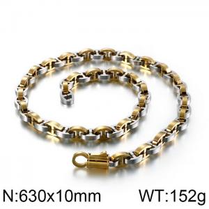 SS Gold-Plating Necklace - KN90221-KFC