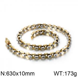 SS Gold-Plating Necklace - KN90237-KFC