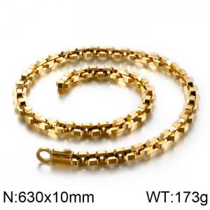 SS Gold-Plating Necklace - KN90238-KFC