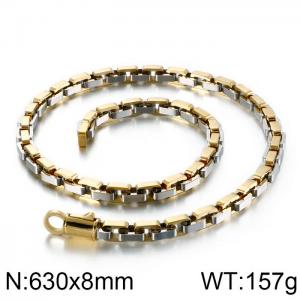 SS Gold-Plating Necklace - KN90241-KFC