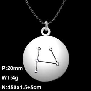 Stainless Steel Stone Necklace - KN90701-Z