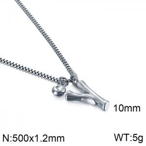 Stainless Steel Necklace - KN91754-KFC