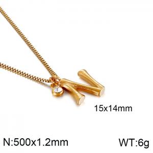 SS Gold-Plating Necklace - KN91795-KFC