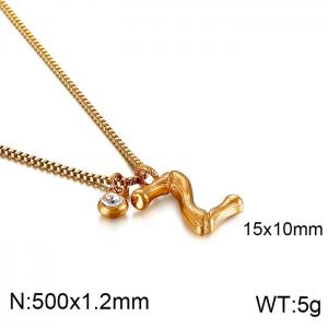 SS Gold-Plating Necklace - KN91807-KFC
