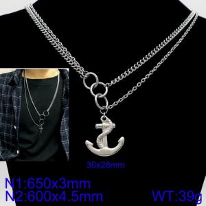 Stainless Steel Necklace - KN92850-Z