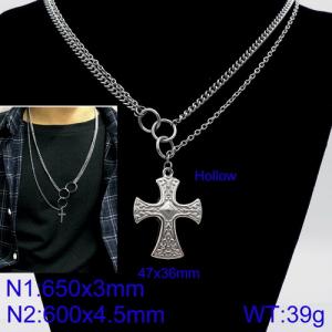 Stainless Steel Necklace - KN92853-Z