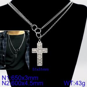 Stainless Steel Necklace - KN92854-Z