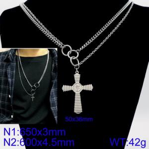 Stainless Steel Necklace - KN92855-Z