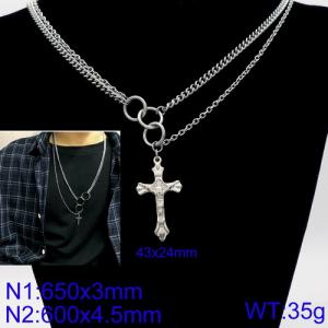 Stainless Steel Necklace - KN92857-Z