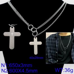 Stainless Steel Necklace - KN92859-Z