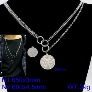 Stainless Steel Necklace - KN92860-Z