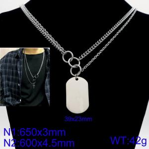 Stainless Steel Necklace - KN92861-Z