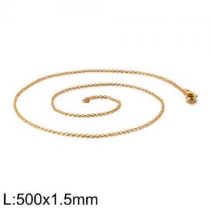 Staineless Steel Small Gold-plating Chain - KN93409-Z