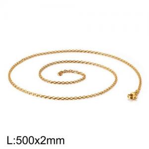 Staineless Steel Small Gold-plating Chain - KN93410-Z