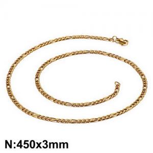 Staineless Steel Small Gold-plating Chain - KN93442-Z