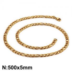 SS Gold-Plating Necklace - KN93443-Z