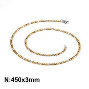 Staineless Steel Small Gold-plating Chain - KN93461-Z