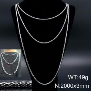 Stainless Steel Necklace - KN93545-Z