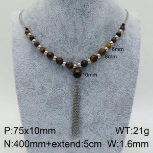 Stainless Steel Necklace - KN93640-Z