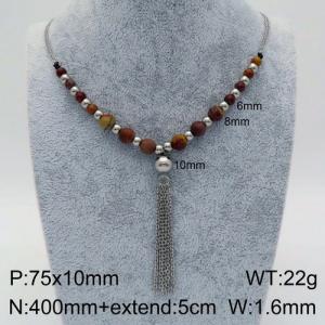 Stainless Steel Necklace - KN93641-Z