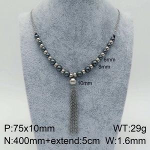 Stainless Steel Necklace - KN93642-Z