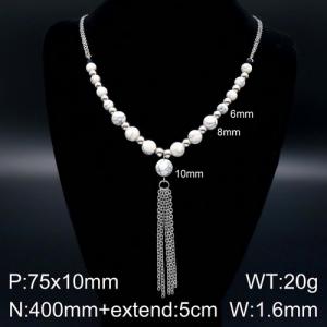Stainless Steel Necklace - KN93646-Z