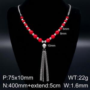 Stainless Steel Necklace - KN93647-Z