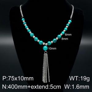 Stainless Steel Necklace - KN93648-Z