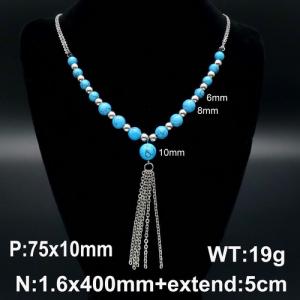 Stainless Steel Necklace - KN93649-Z