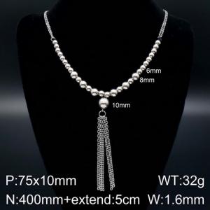 Stainless Steel Necklace - KN93650-Z