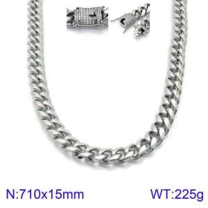 Stainless Steel Necklace - KN93829-Z