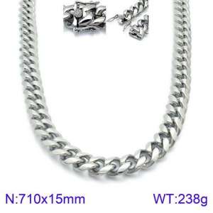 Stainless Steel Necklace - KN93835-Z