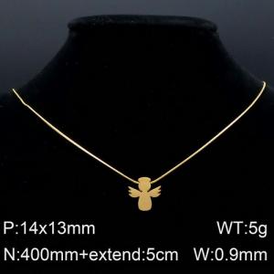 SS Gold-Plating Necklace - KN94381-KFC